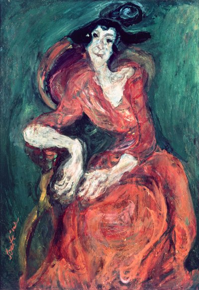 Vrouw in Rood, 1922 door Chaim Soutine